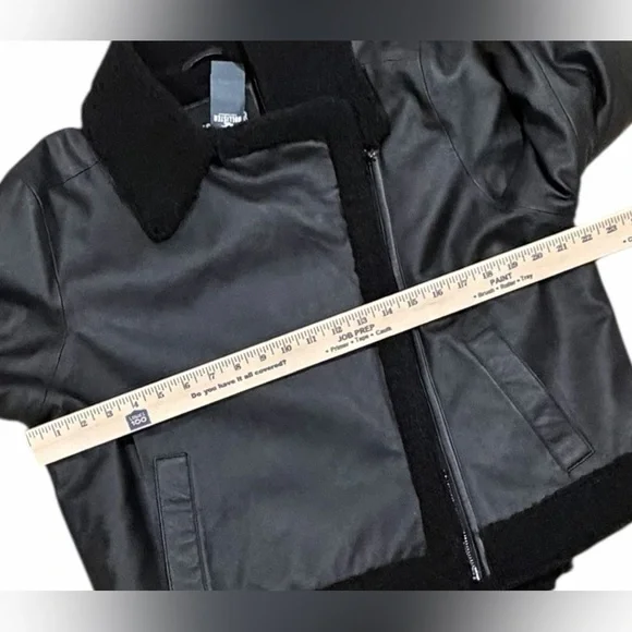 Hollister Womens Vegan Leather Sherpa Lined Biker Jacket XL NWT - Picture 6 of 12